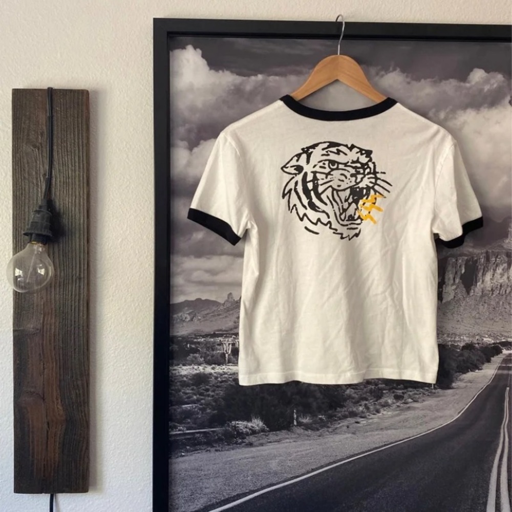 P&Co Tiger Lightning Crop Slub